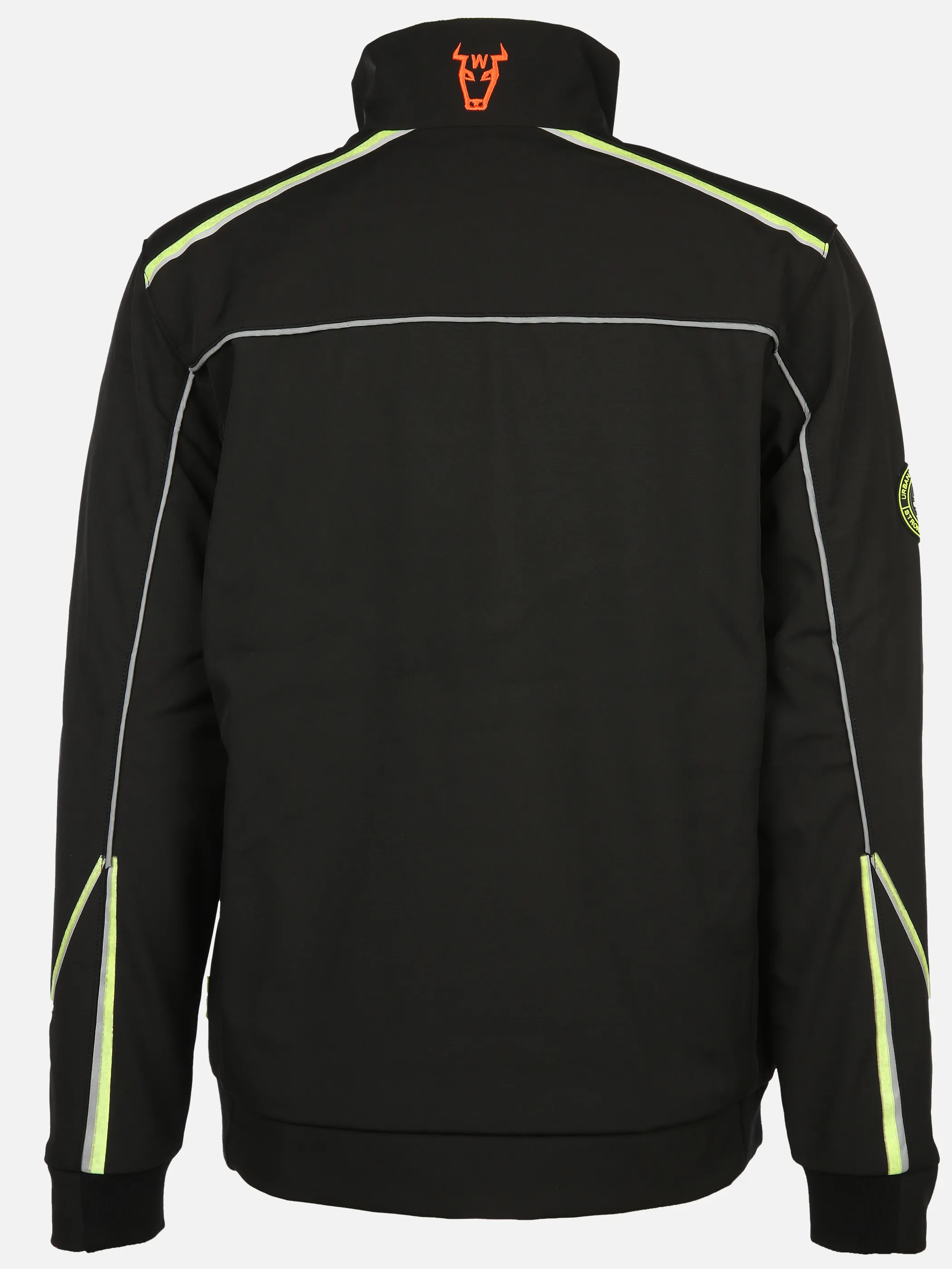 Herren Softshelljacke mit Neondetails