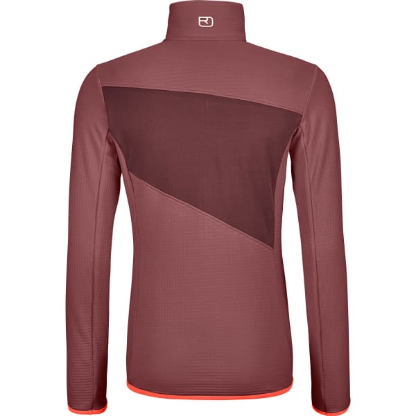 Veste polaire randonnée ORTOVOX FLEECE GRID JACKET W MOUNTAIN ROSE
