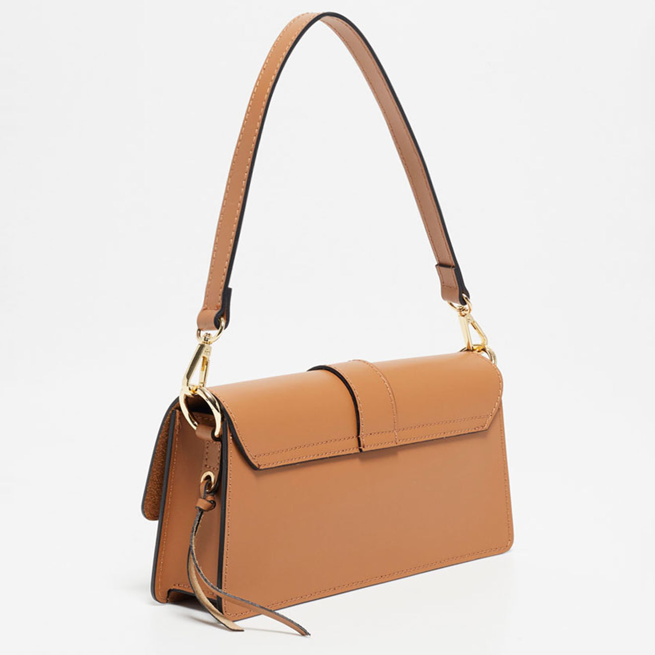 Christian Laurier Sac porté épaule en Cuir Hazel camel - 24.5x12.5x5 cm