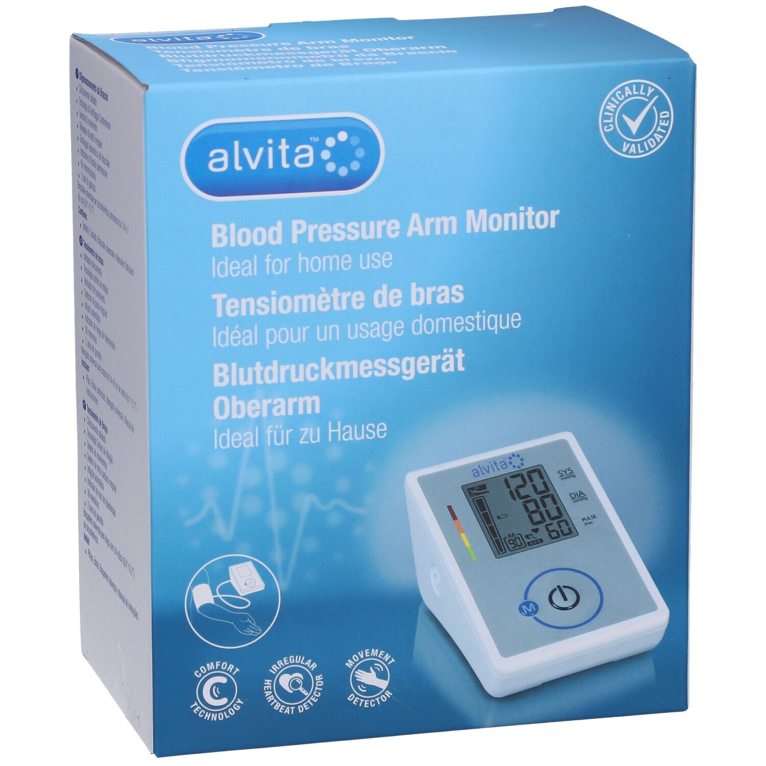 alvita® Oberarm-Blutdruckmessgerät
