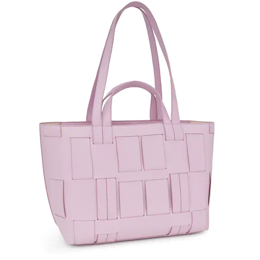 Bolsa Tote Feminina TOUS em tons de malva e bege