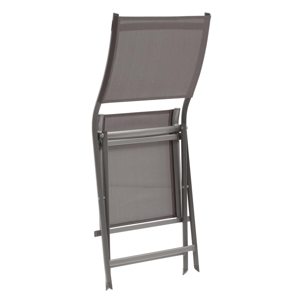 CHAISE AXANT PLIANTE WENGE PRALINE
