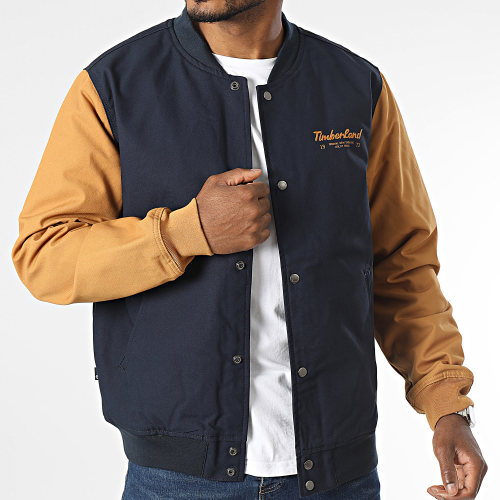 Veste Bomber Utility A6G7N Bleu Marine Camel