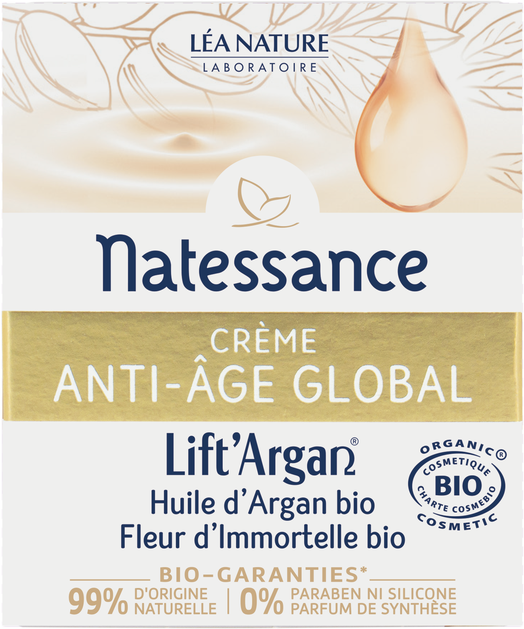 Natessance  Lift'Argan Anti-Aging Creme, 50 ml