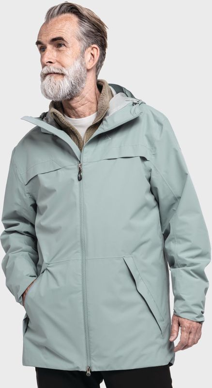 Schöffel - Urban - Lang Jack - Grijs - Parka Stijl