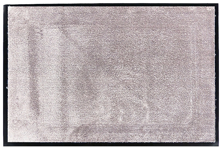 Tapis en microfibres taupe 60x90 cm avec semelle en PVC