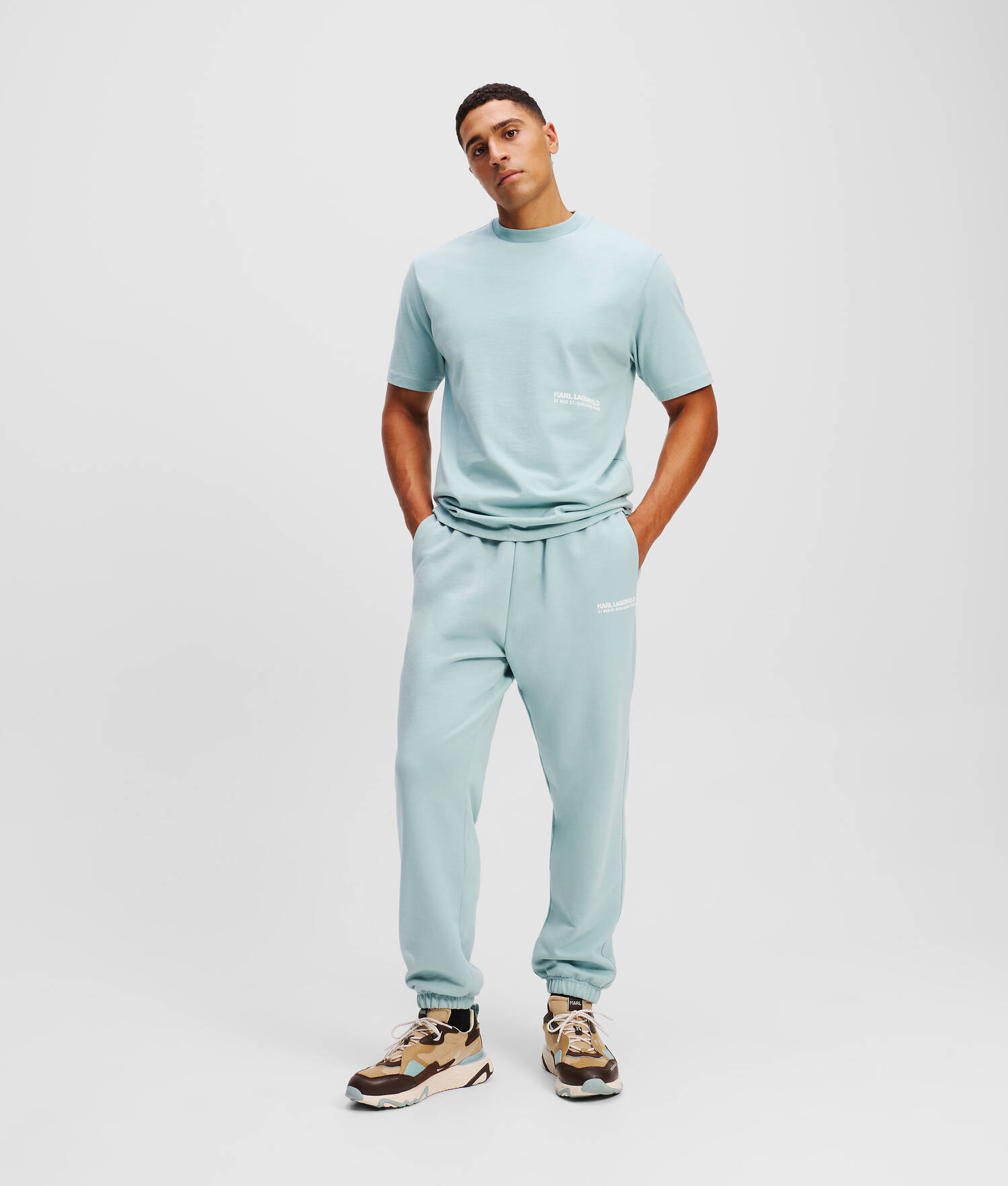 T-SHIRT LOGO - Bleu