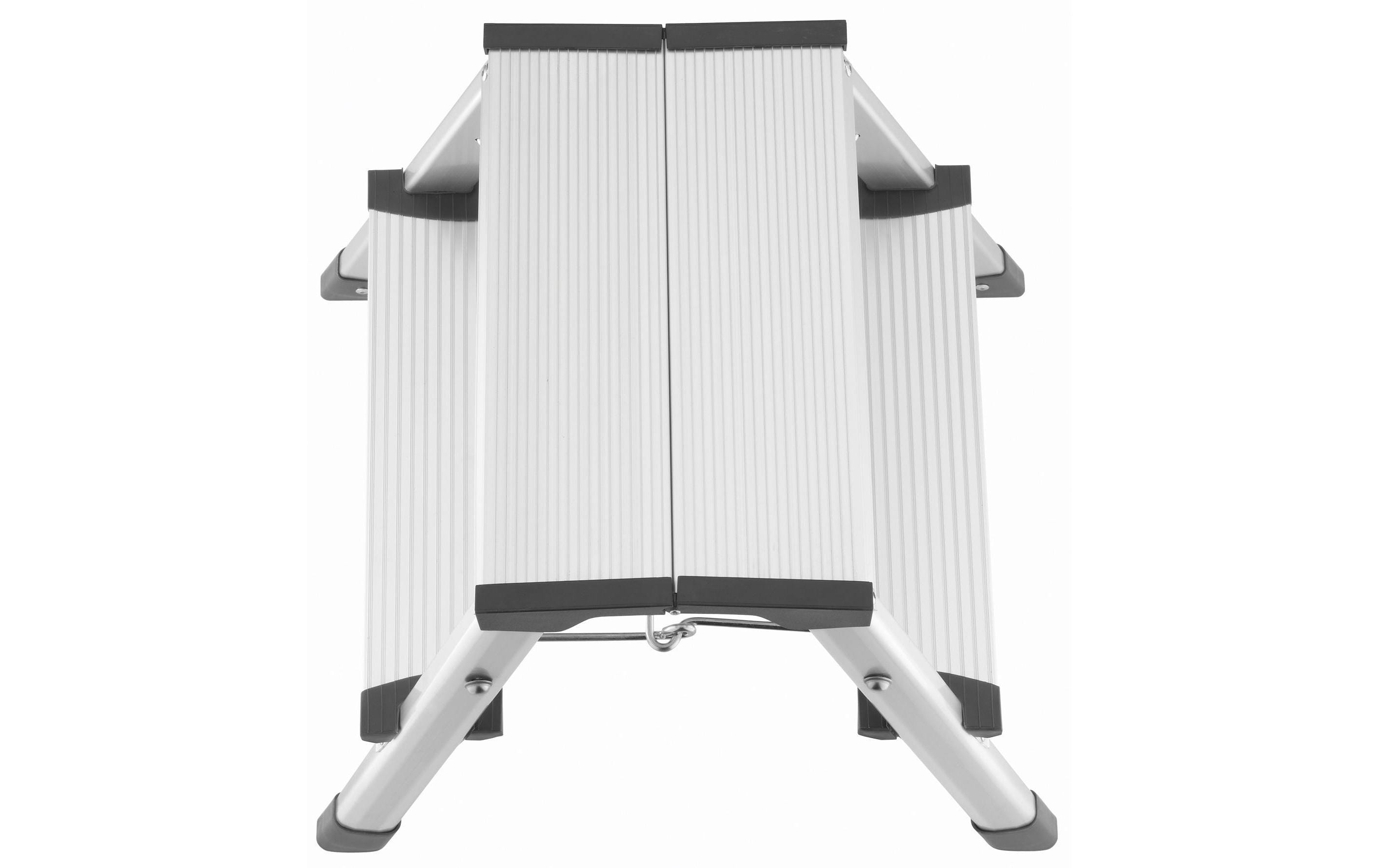 Trittleiter L90 Step-ke 2 StufenDer Alu-Klapptritt zum Steigen und Sitzen
