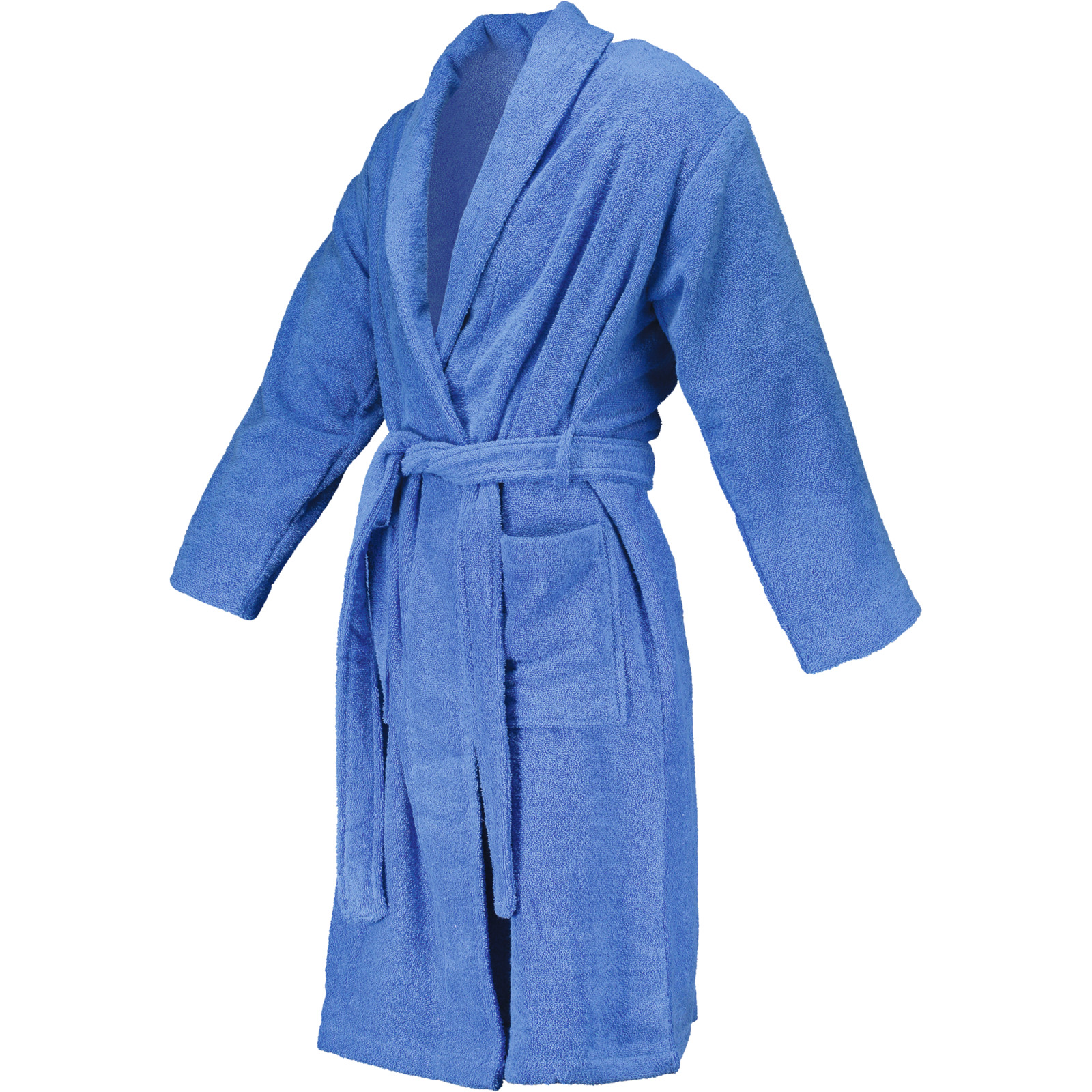 Bademantel Unisex Frottee L/XL, blau