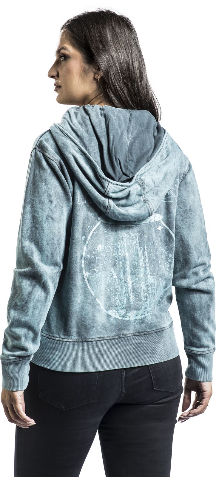 Logo Space Blue | Foo Fighters Sweat-shirt zippé à capuche