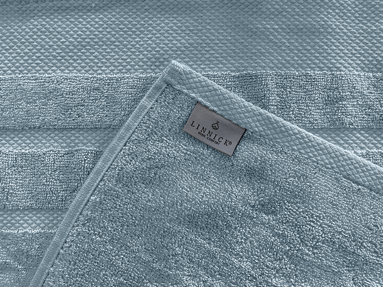 LINNICKBadstof Badlaken  Katoen 70x140cm - denim - 2X