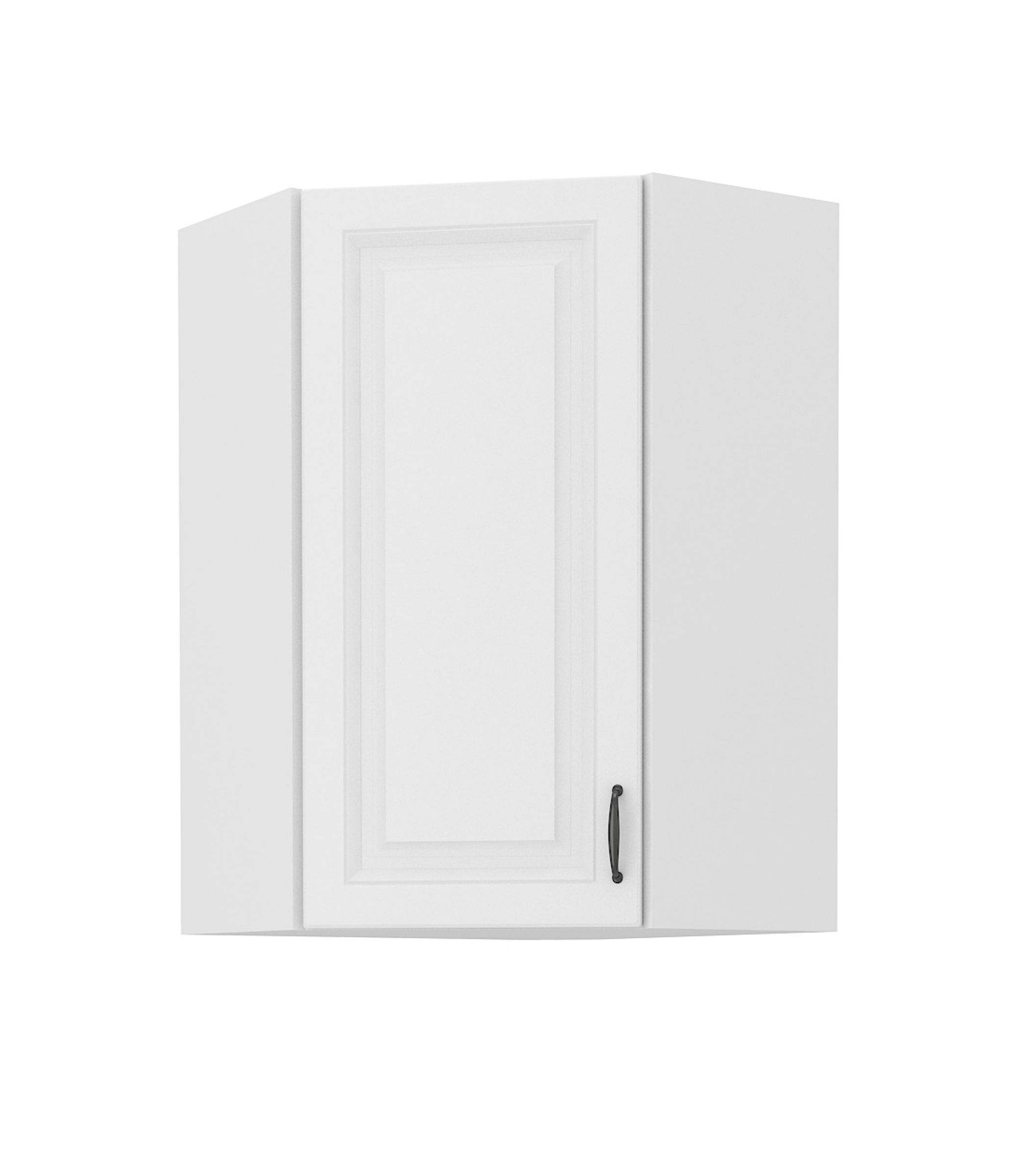 Eckhängeschrank 60x60 cm Stilo Weiss Küchenzeile Küchenblock Landhaus Höhe 90 cm