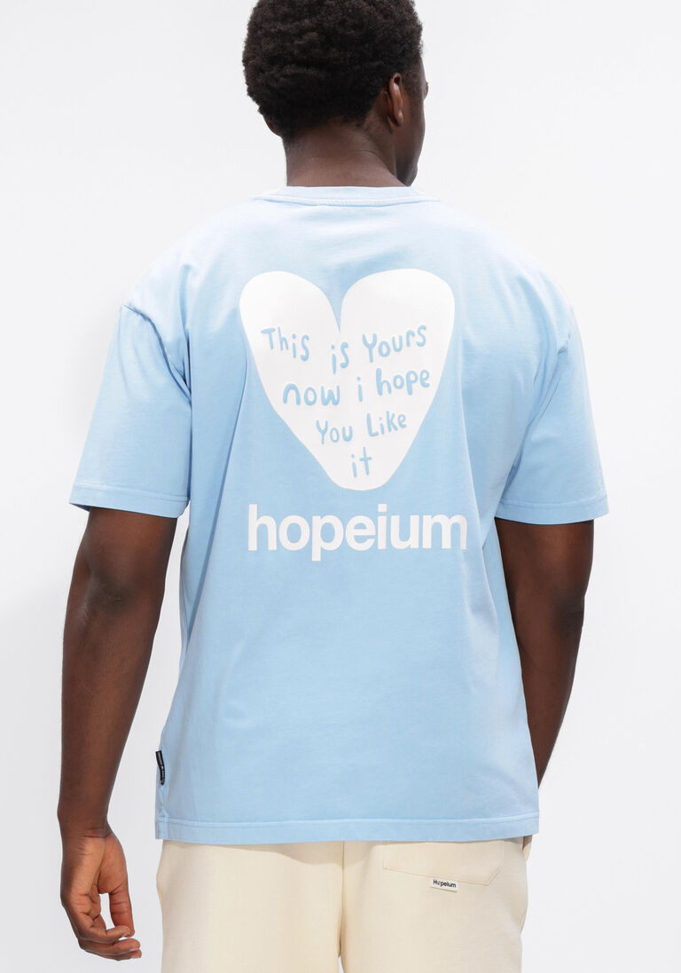 lichtblauwe hopeium t-shirt short sleeve
