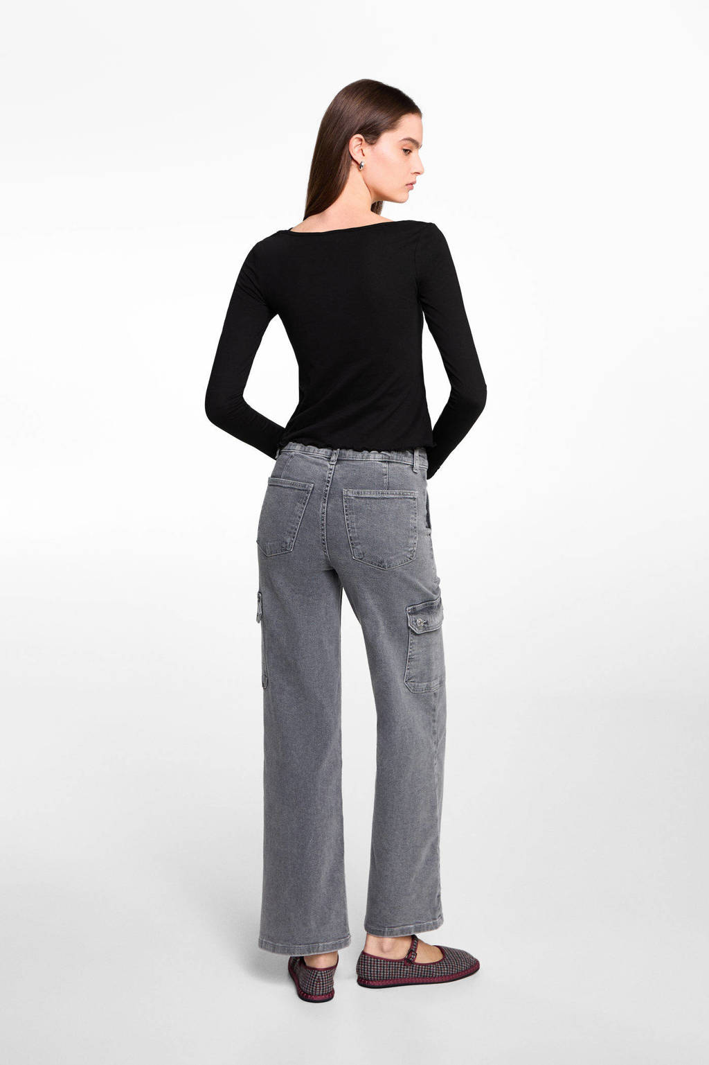 MANGO TEEN longsleeve zwart