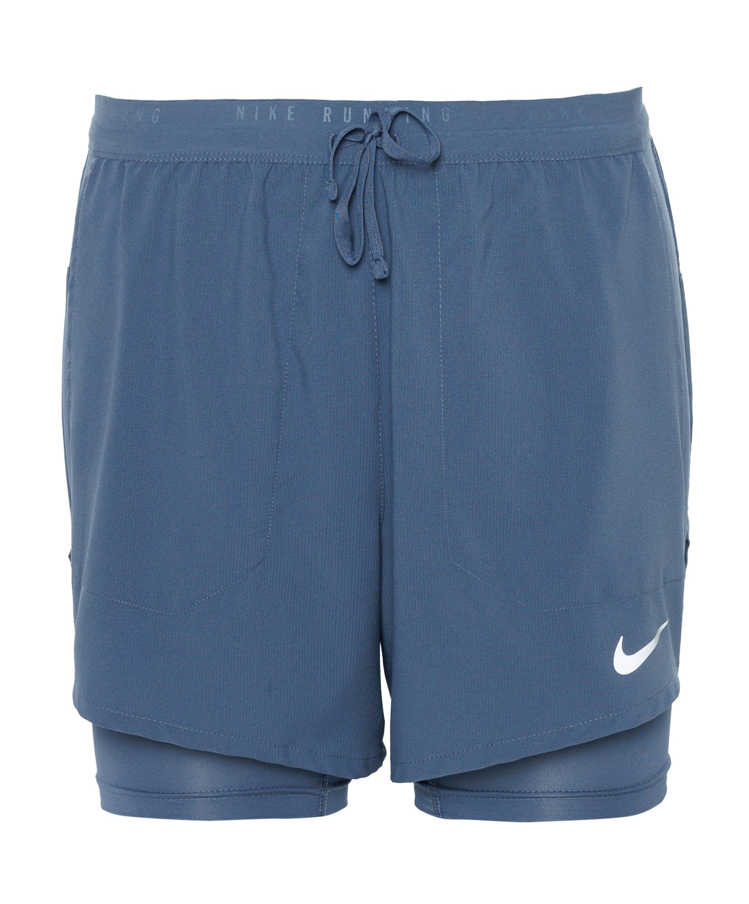 Nike M Nk Df Stride 5in Hybrid Shrt (con heren shorts blauw