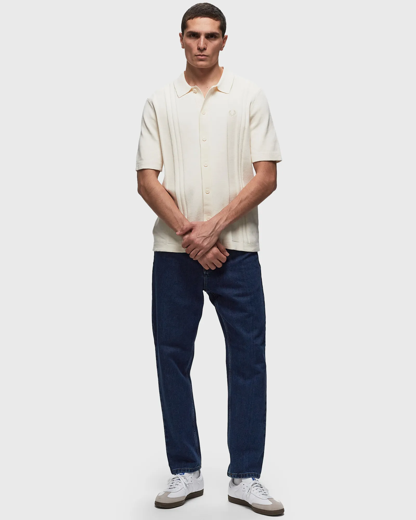 Fred Perry Button Through Knitted Shirt