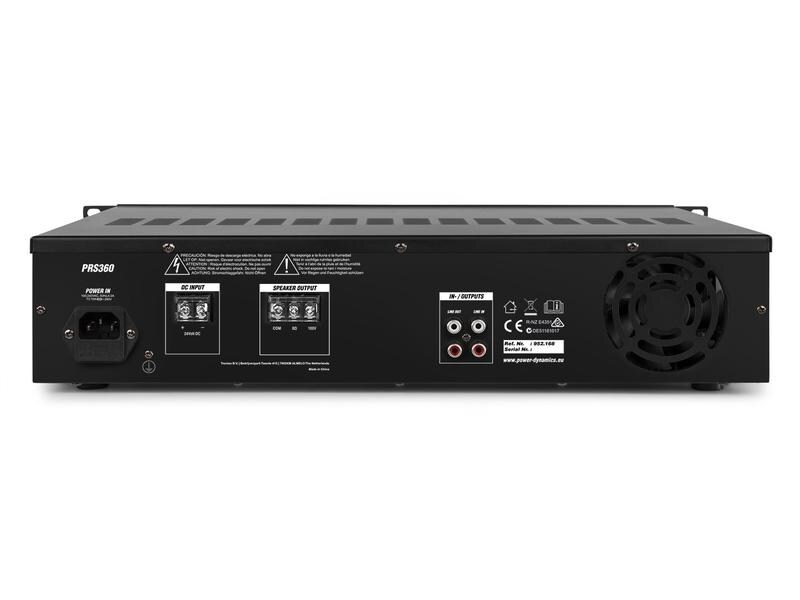 Power Dynamics Endstufe PRS360 100 V Zusatz-Endstufe für PRM-Serie, 360W