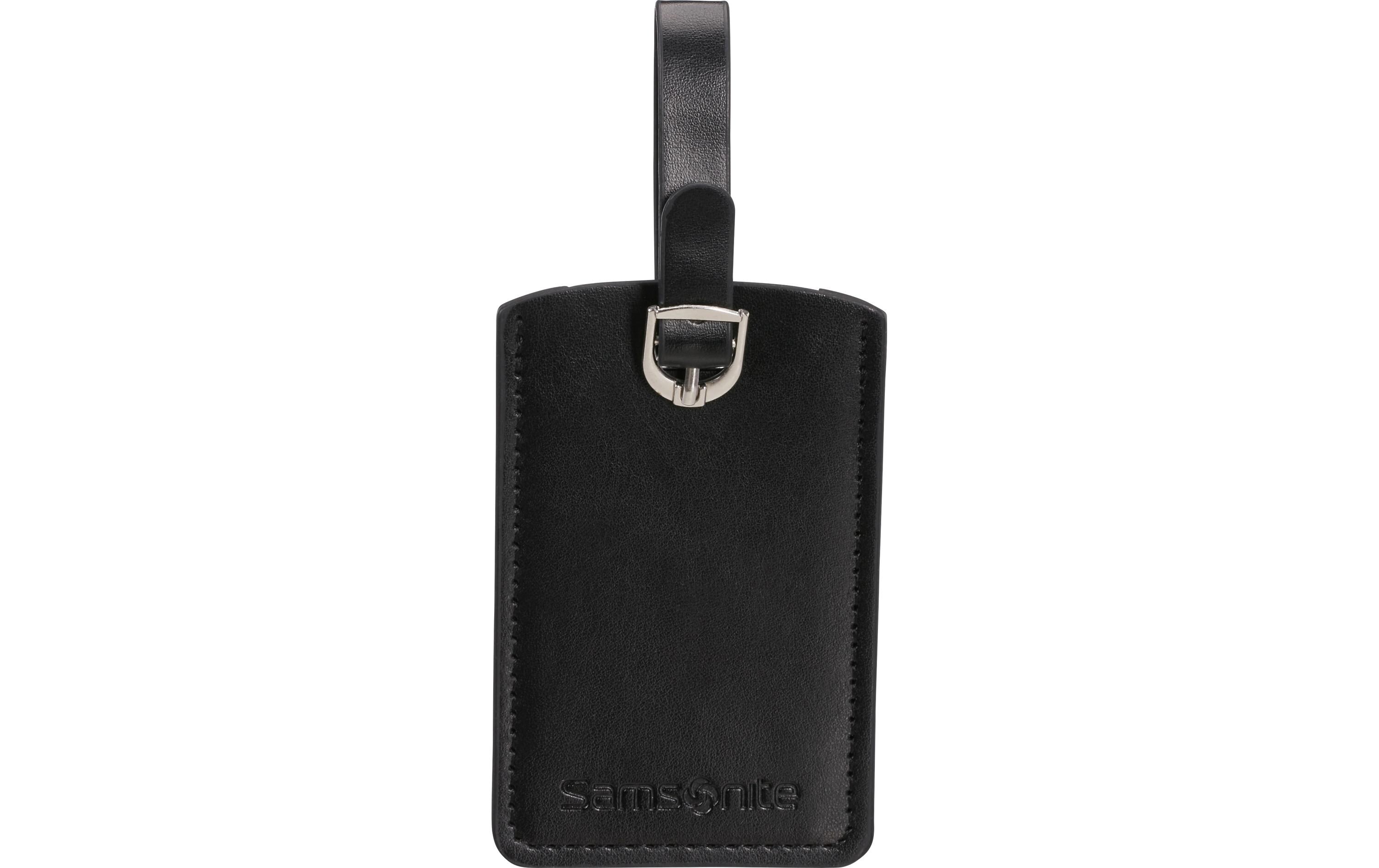 G.T. Rectangle Luggage Tag 2 Stück, SchwarzGepäckanhänger