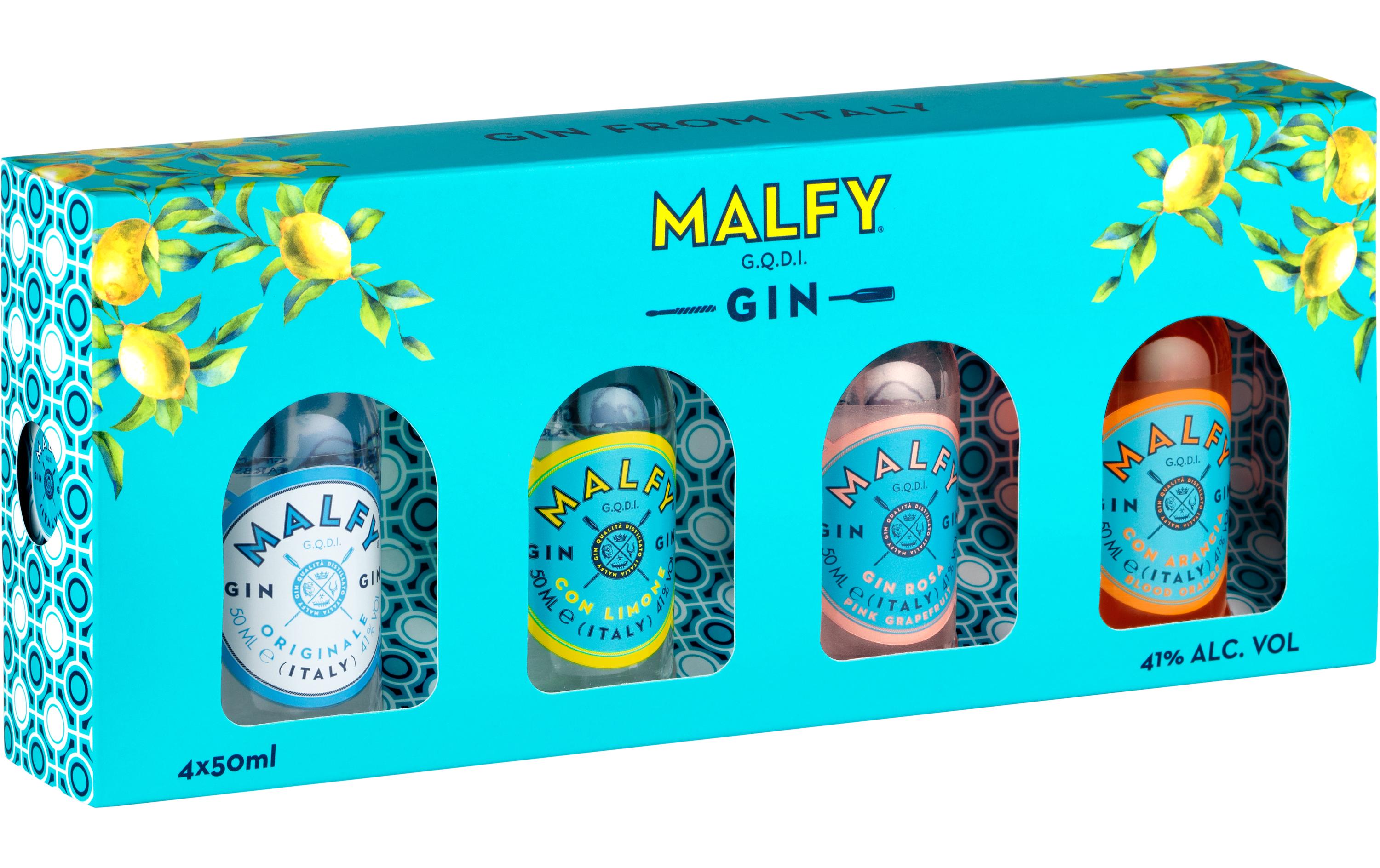 Gin Tasting Set 4 x 5 clSet mit Spirituosen auf Basis von Wacholder