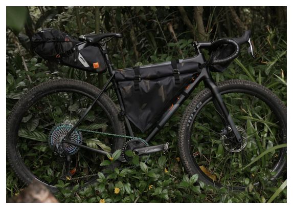 Sacoche de Guidon Woho XTouring Add-on Handlebar Pack Dry 3L Noir Cyber-Camo Diamond