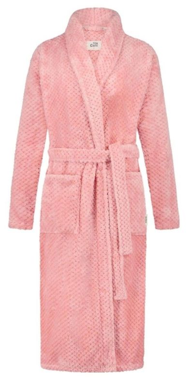 Ten Cate Dames Badjas Fleece Blush Dot M 1 Stuk