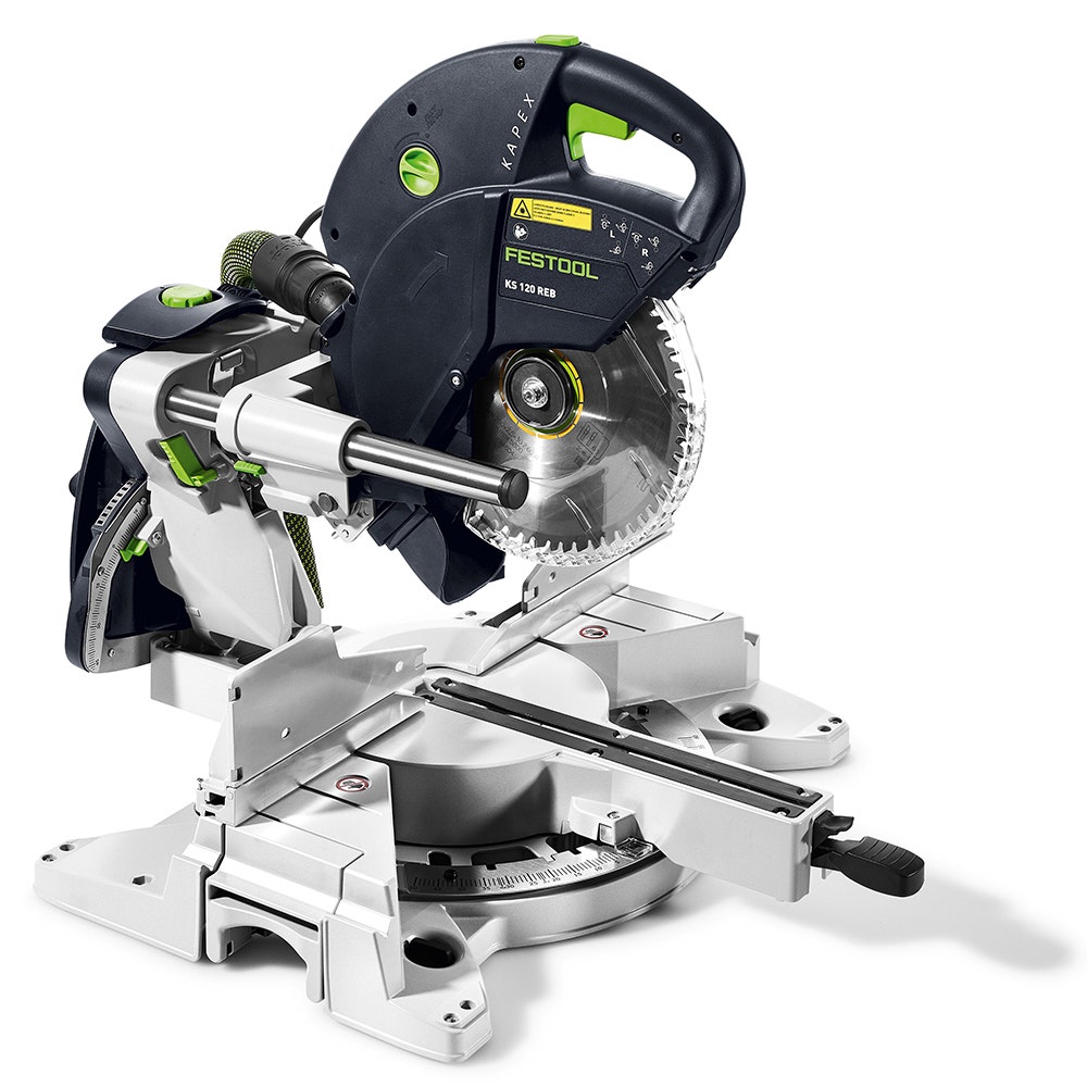 Serra de esquadria composta deslizante FESTOOL KS 120 R KAPEX de 260 mm, código 575850