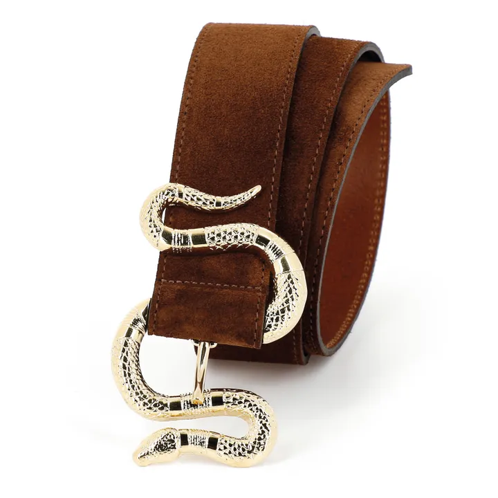 herbert frère soeur Ceinture Crush Velours | Marron