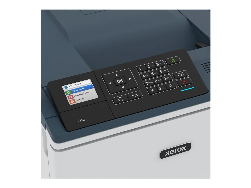 Xerox C310V_DNI - Printer - farve - Duplex - laser - A4/Legal - 1200 x 1200 dpi - op til 33 spm (mono) / op til 33 spm (farve) - kapacitet: 250 ark - USB 2.0, Wi-Fi(n), Gigabit LAN
