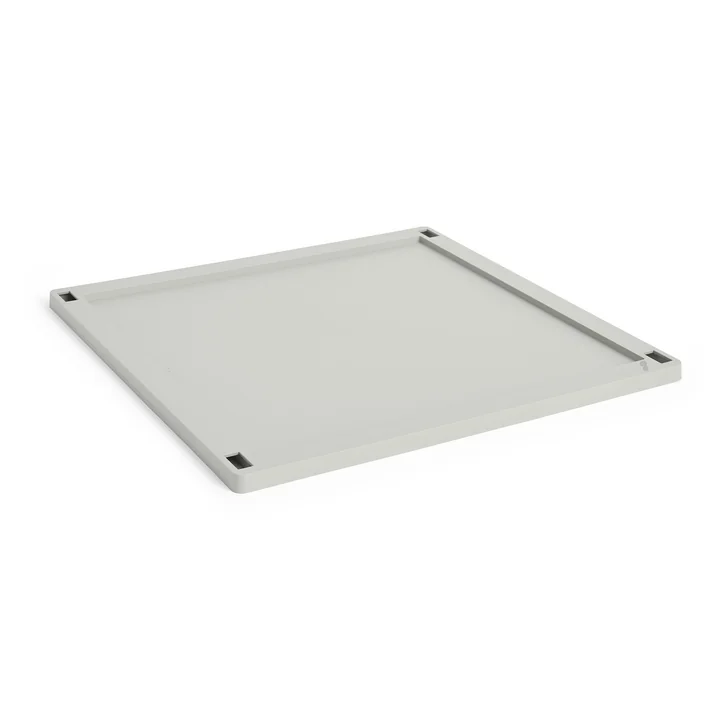 HAY - Colour Crate Square Deckel L, Kunststoff, grau