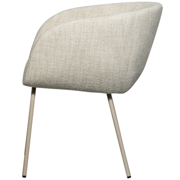WOOOD eetkamerstoel Noelle gemêleerd beige