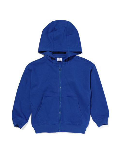 gilet sweat enfant bleu