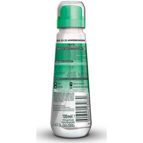 Garnier - Champú Seco Invisible Fructis - Sandía Otros