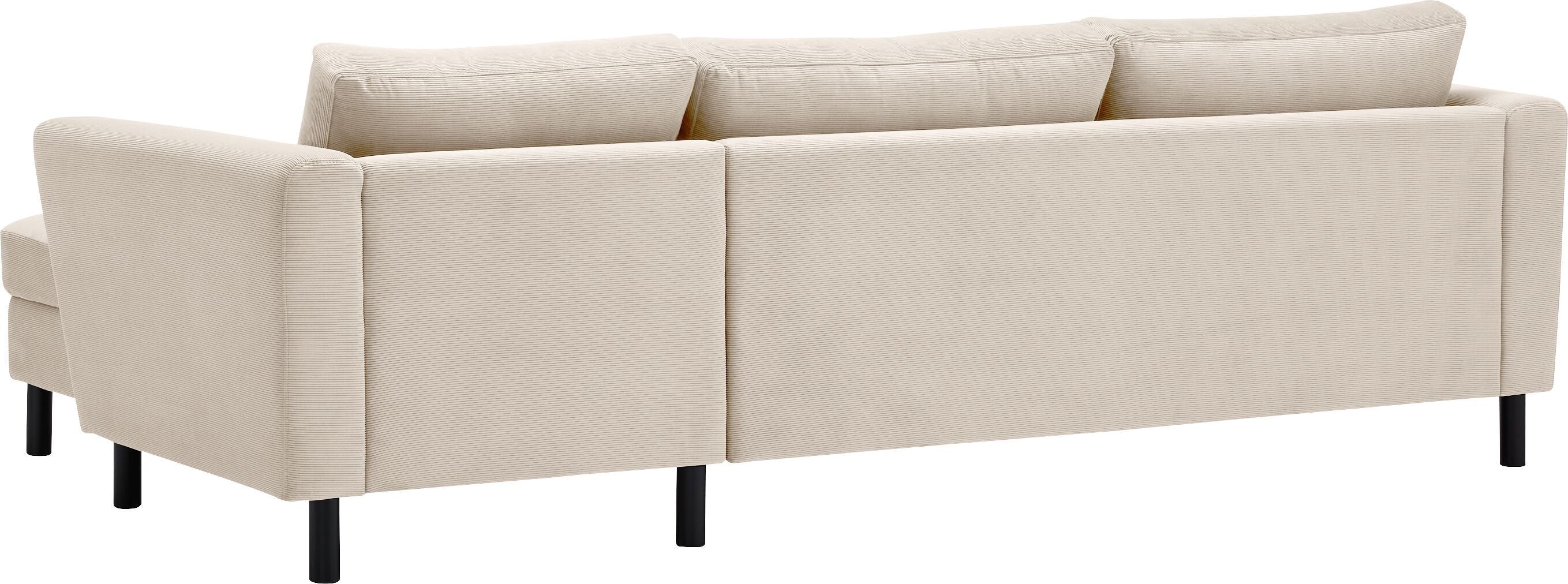 DIENER Ecksofa - Weiss / B: 235.0 cm x T: 156.0 cm x H: 81.0 cm