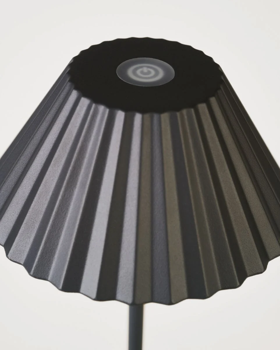 Led lampe mørk grå - 12,8x12,8x30 cm