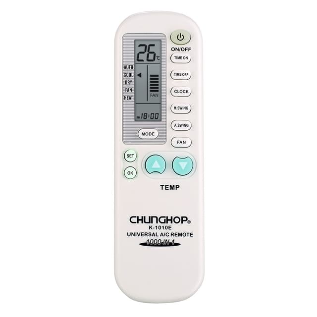 Fjernbetjening CHUNGHOP K-1010E Universal Reserveklimaanlæg AC