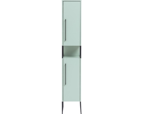 Hoge kast van Möbelpartner Limone, afmetingen (B x H x D): 33 x 183,4 cm x 30,2 cm, frontkleur: mintgroen