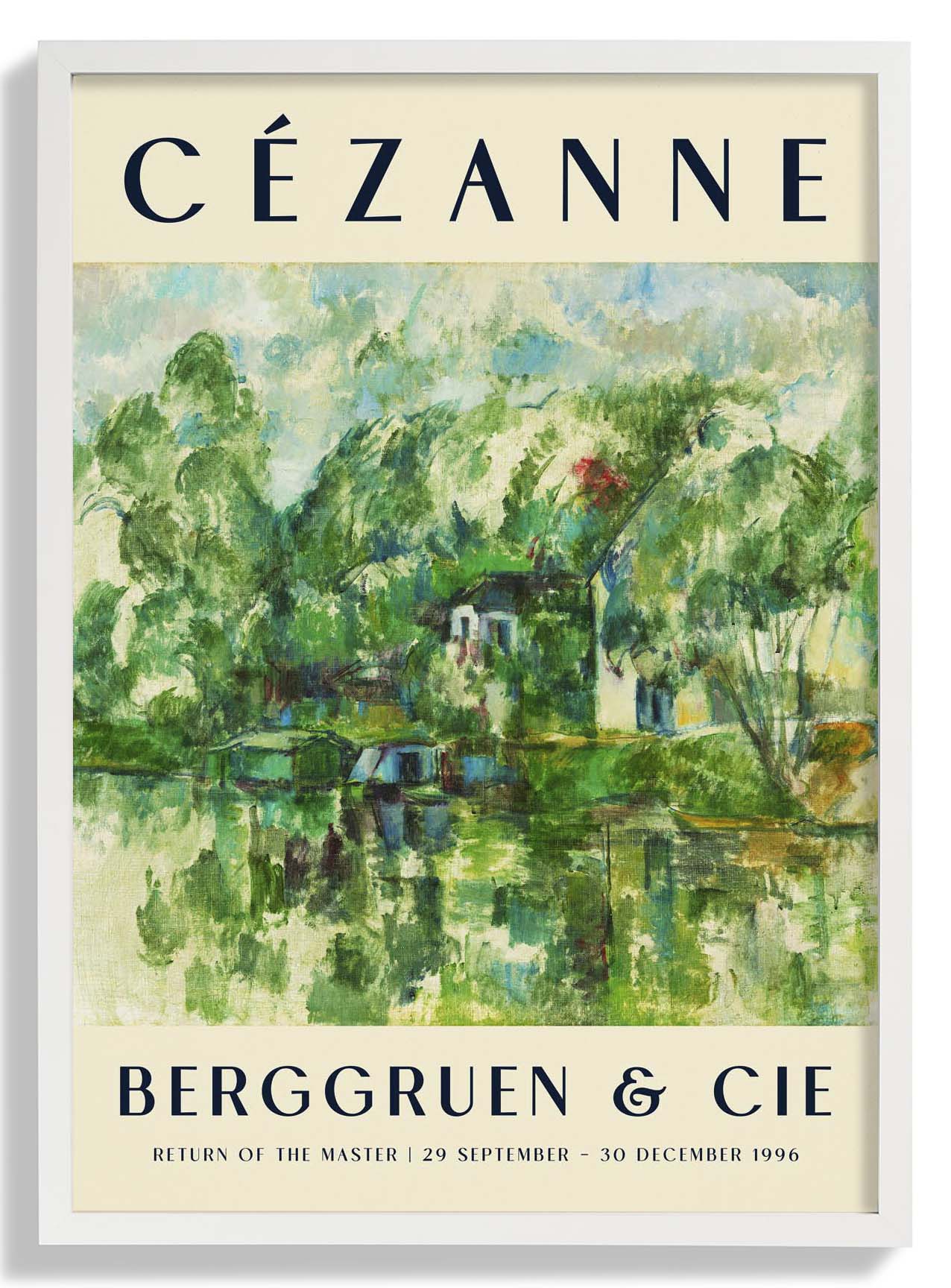 Cézanne At the Water's Edge Kunstausstellung
