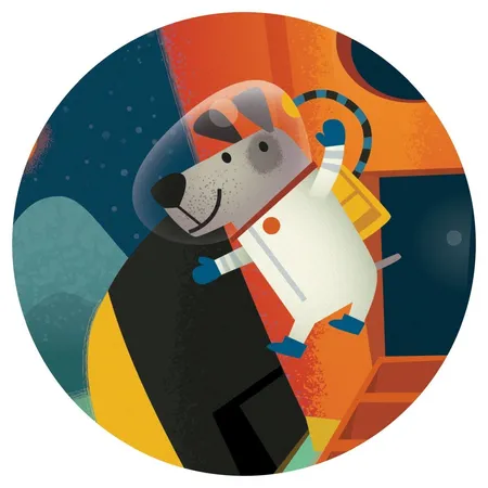 Djeco Puzzle: Rakete, 16 Teile