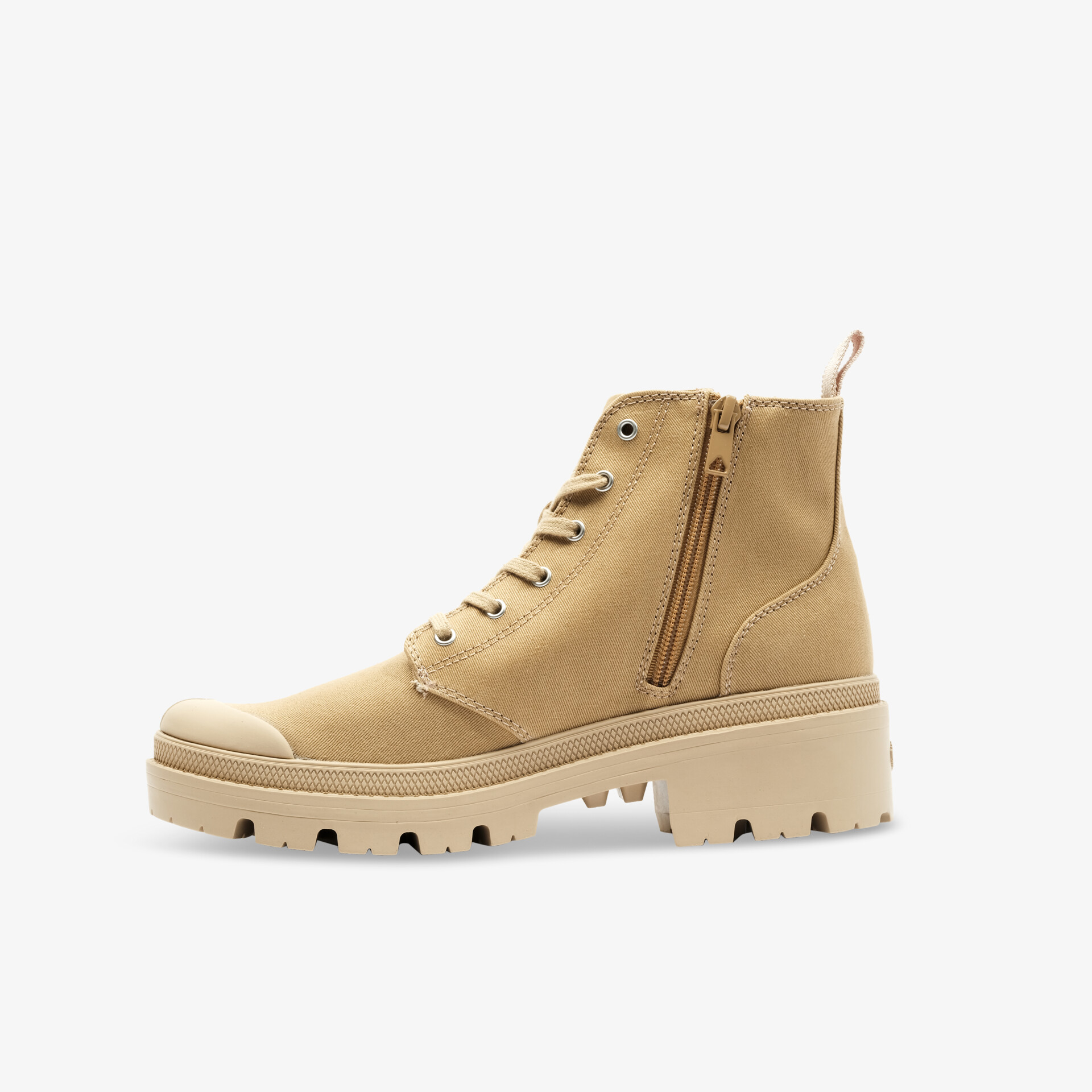 PALLADIUM PALLABASE TWILL Damen Leinenschuhe beige