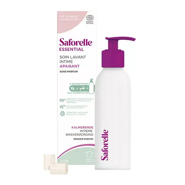 Saforelle® Essential - Sabonete Íntimo Suavizante para Reconstituir - Kit Inicial