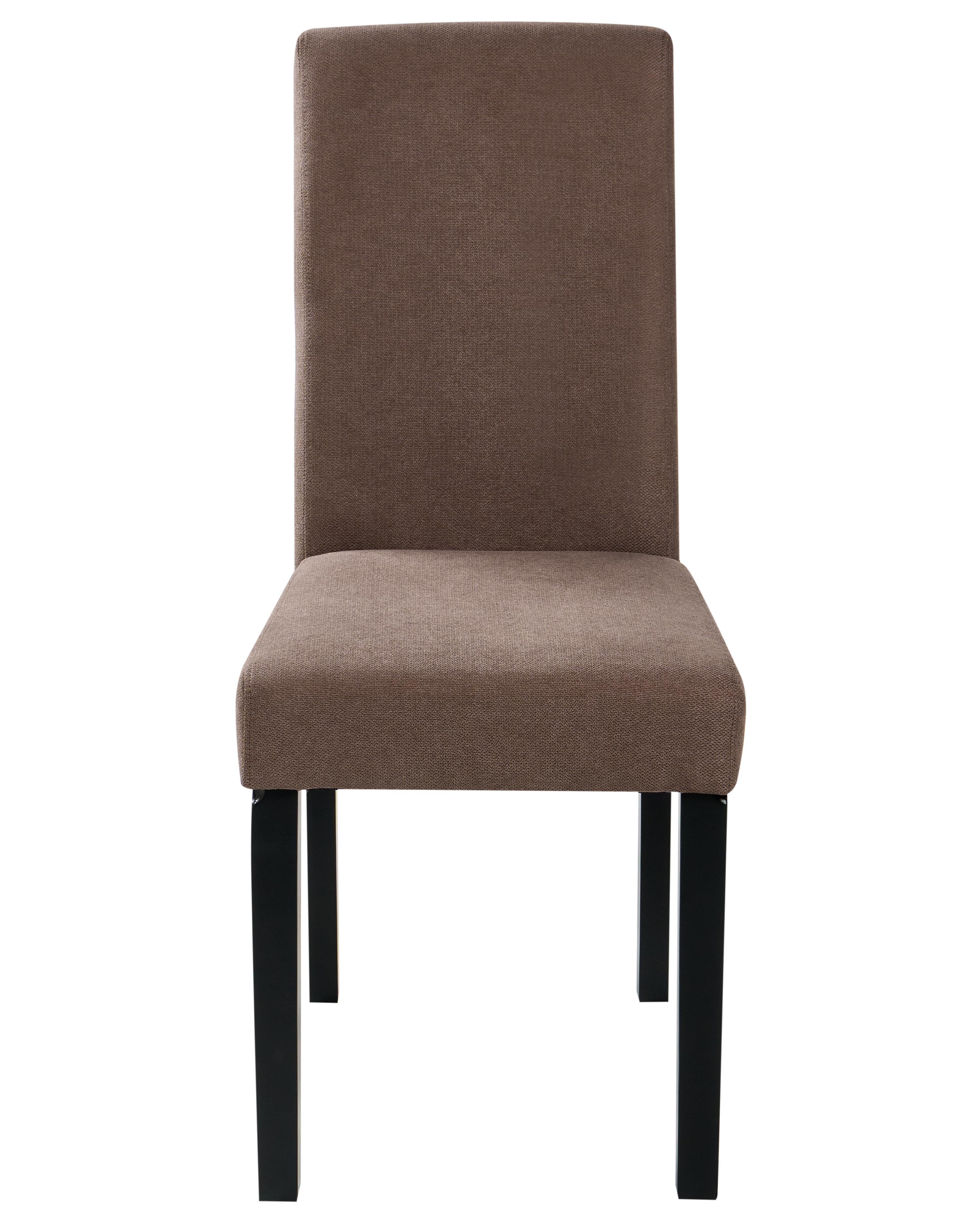 Set van 2 eetkamerstoelen BROADWAY Stof Bruin