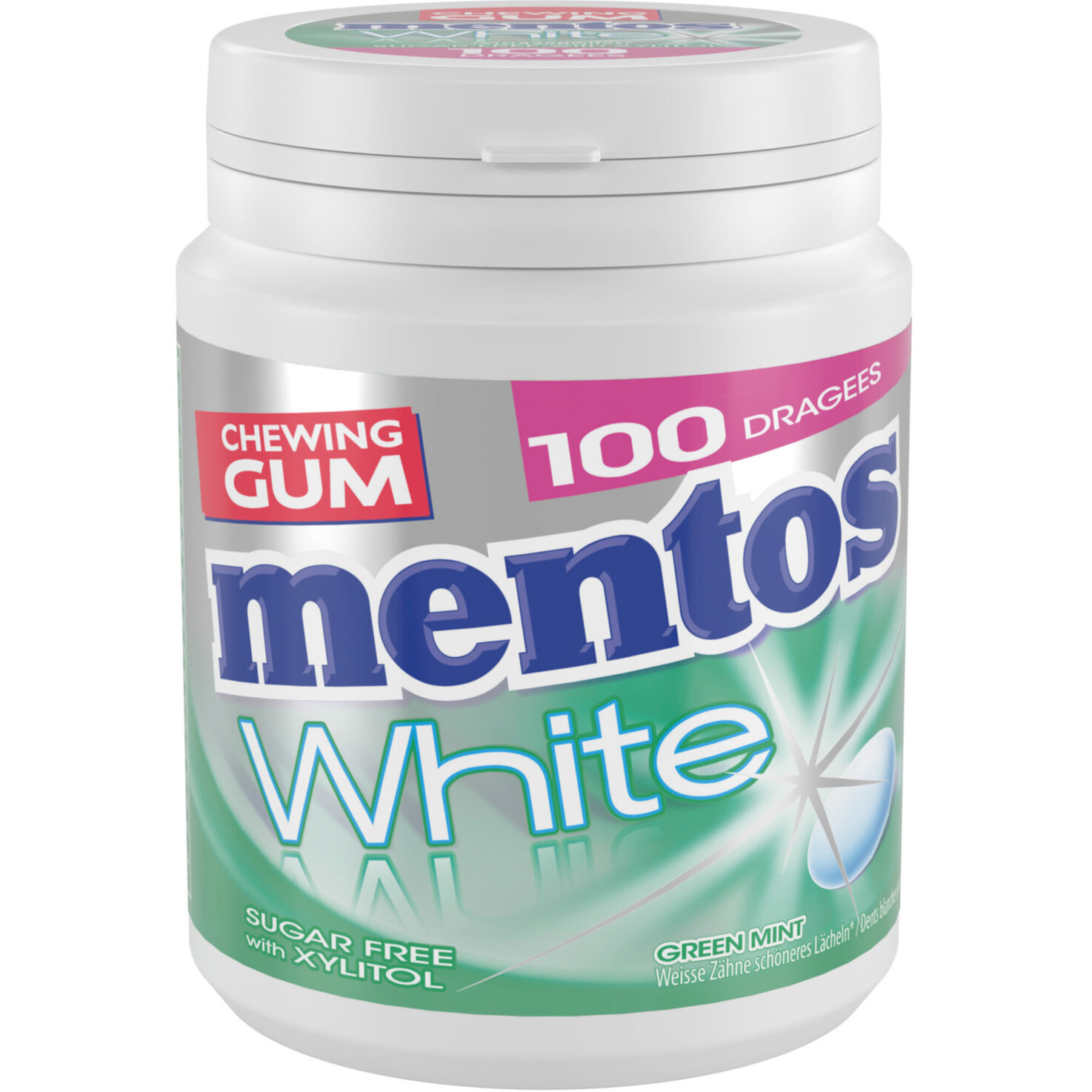 Mentos White Green Mint Bottle