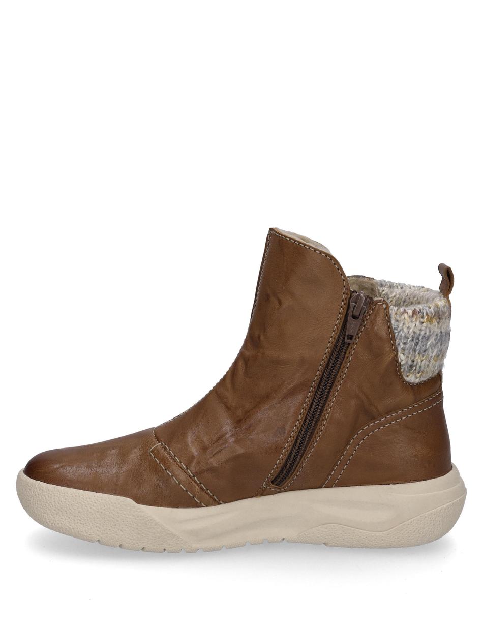 Stiefelette Alina 51, cognac-kombi