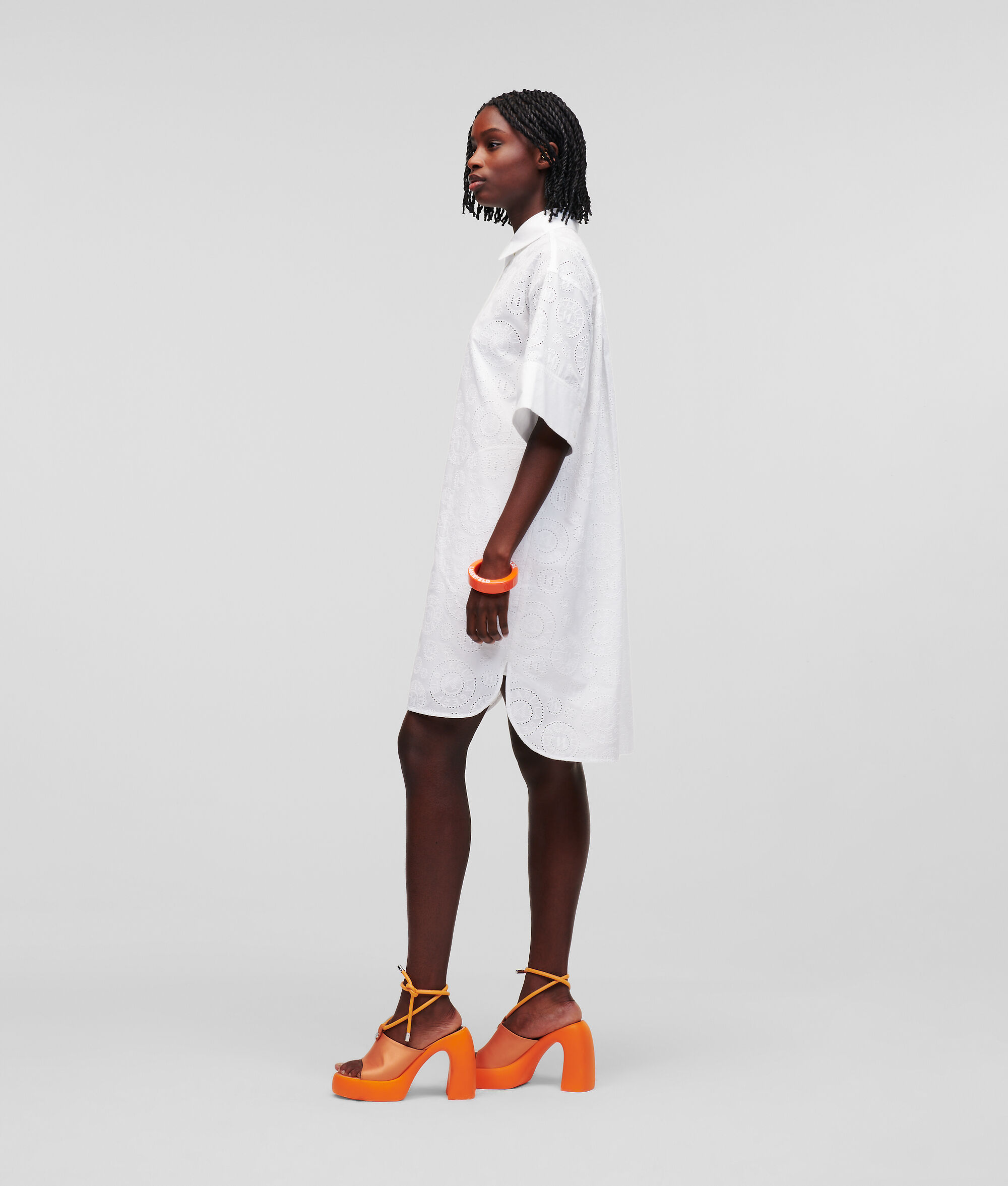 ROBE CHEMISE À BRODERIE ANGLAISE