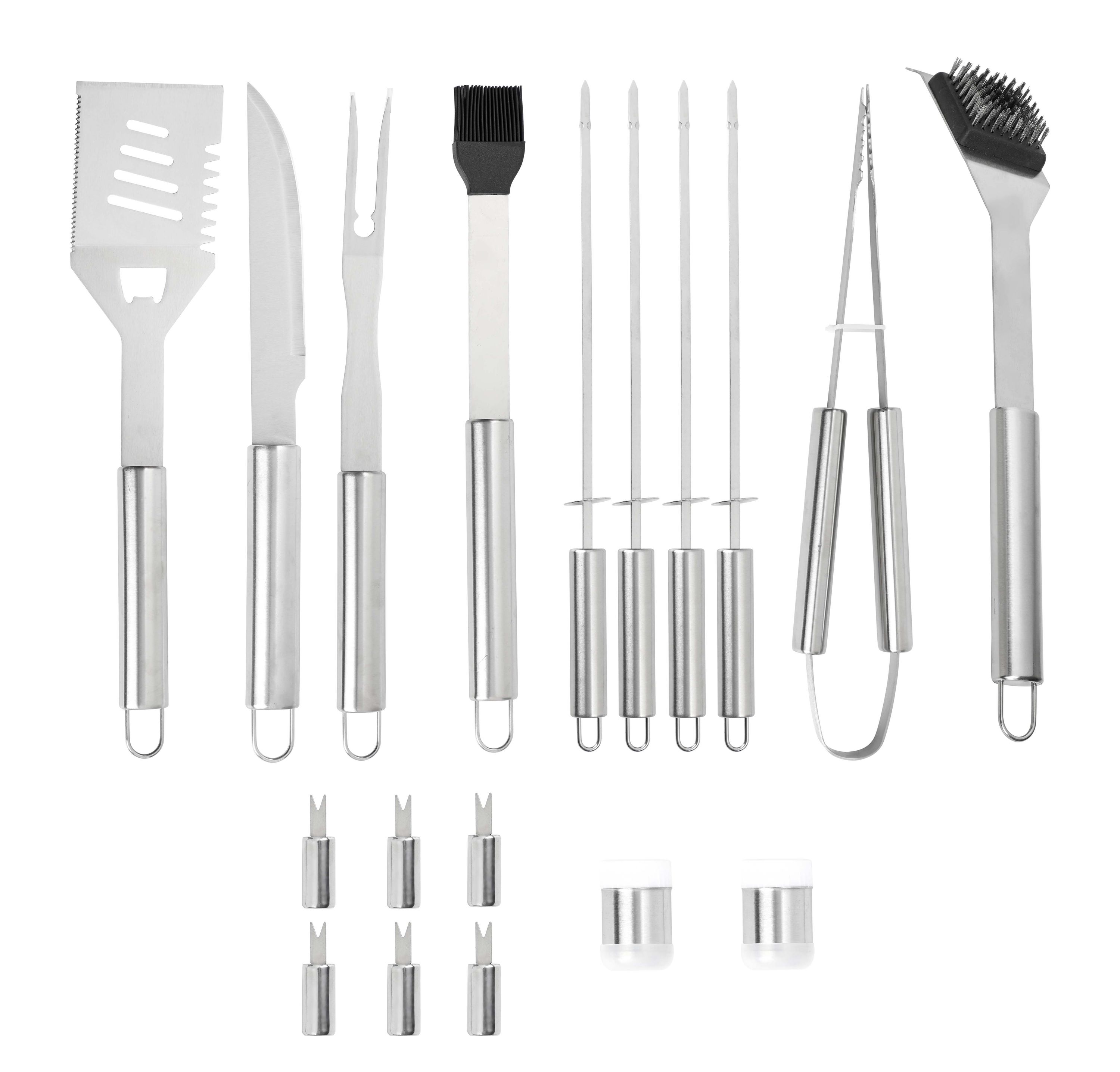 BBQ Grillbesteck GRILLMASTER 19-teilig