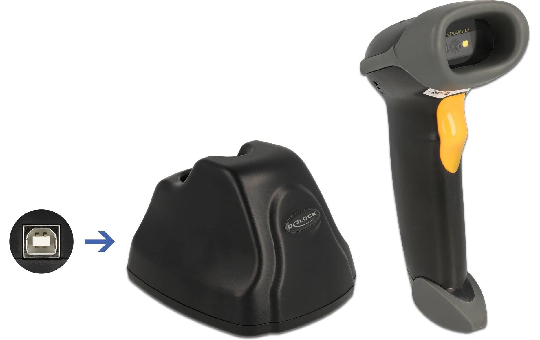 Barcode Scanner 90550 2.4 GHz 1D/2D1D und 2D-Barcodescanner mit Ladestation