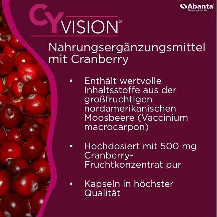 Cranberry Kapseln Cyvision, 30 St
