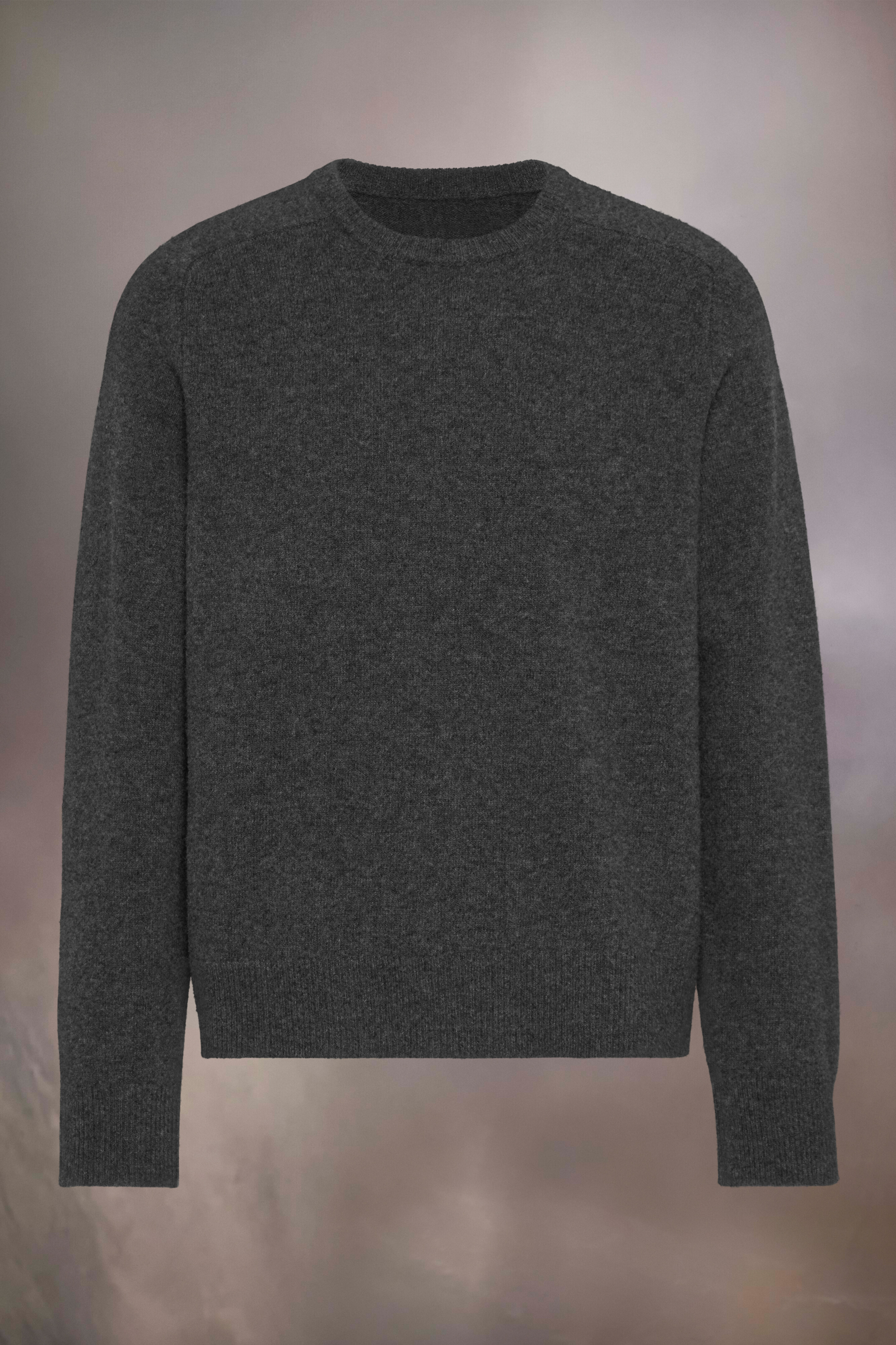 Pull en laine d'agneau lavée Charbon