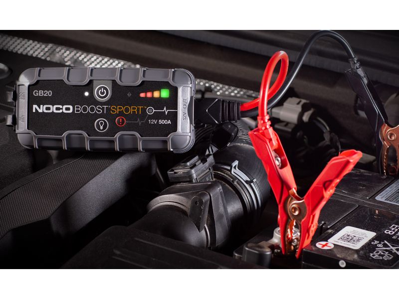 Noco Starterbatterie mit Ladefunktion GB20 12 V 500A Starterbooster und Powerbank, 12 V, 2'000 mAh