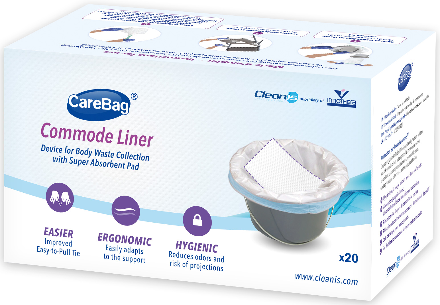 Carebag Toiletstoel commodeliner (20 stuks)